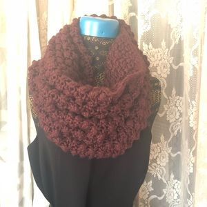 H&M Burgundy Infinity Scarf